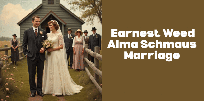 Earnest Weed Alma Schmaus Marriage